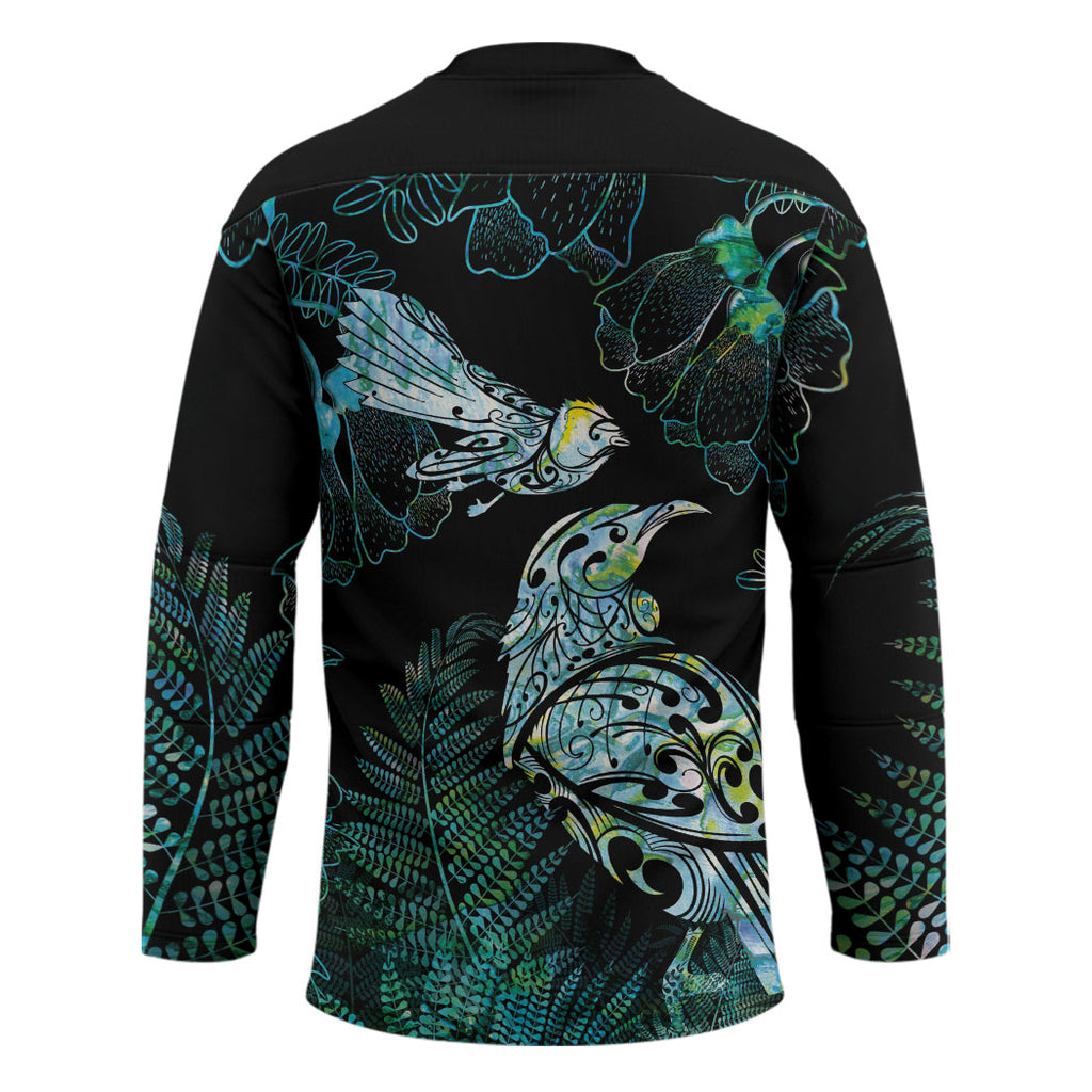 Aotearoa Maori Mahuru Hockey Jersey Spring Time - Paua Shell Green
