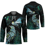 Aotearoa Maori Mahuru Hockey Jersey Spring Time - Paua Shell Green