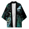 Aotearoa Maori Mahuru Kimono Spring Time - Paua Shell Green