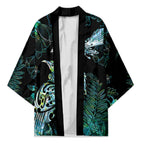 Aotearoa Maori Mahuru Kimono Spring Time - Paua Shell Green