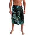 Aotearoa Maori Mahuru Lavalava Spring Time - Paua Shell Green