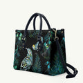 Aotearoa Maori Mahuru Leather Bag Spring Time - Paua Shell Green