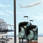 Aotearoa Maori Mahuru Luggage Cover Spring Time - Paua Shell Green