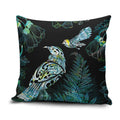 Aotearoa Maori Mahuru Pillow Cover Spring Time - Paua Shell Green