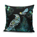 Aotearoa Maori Mahuru Pillow Cover Spring Time - Paua Shell Green