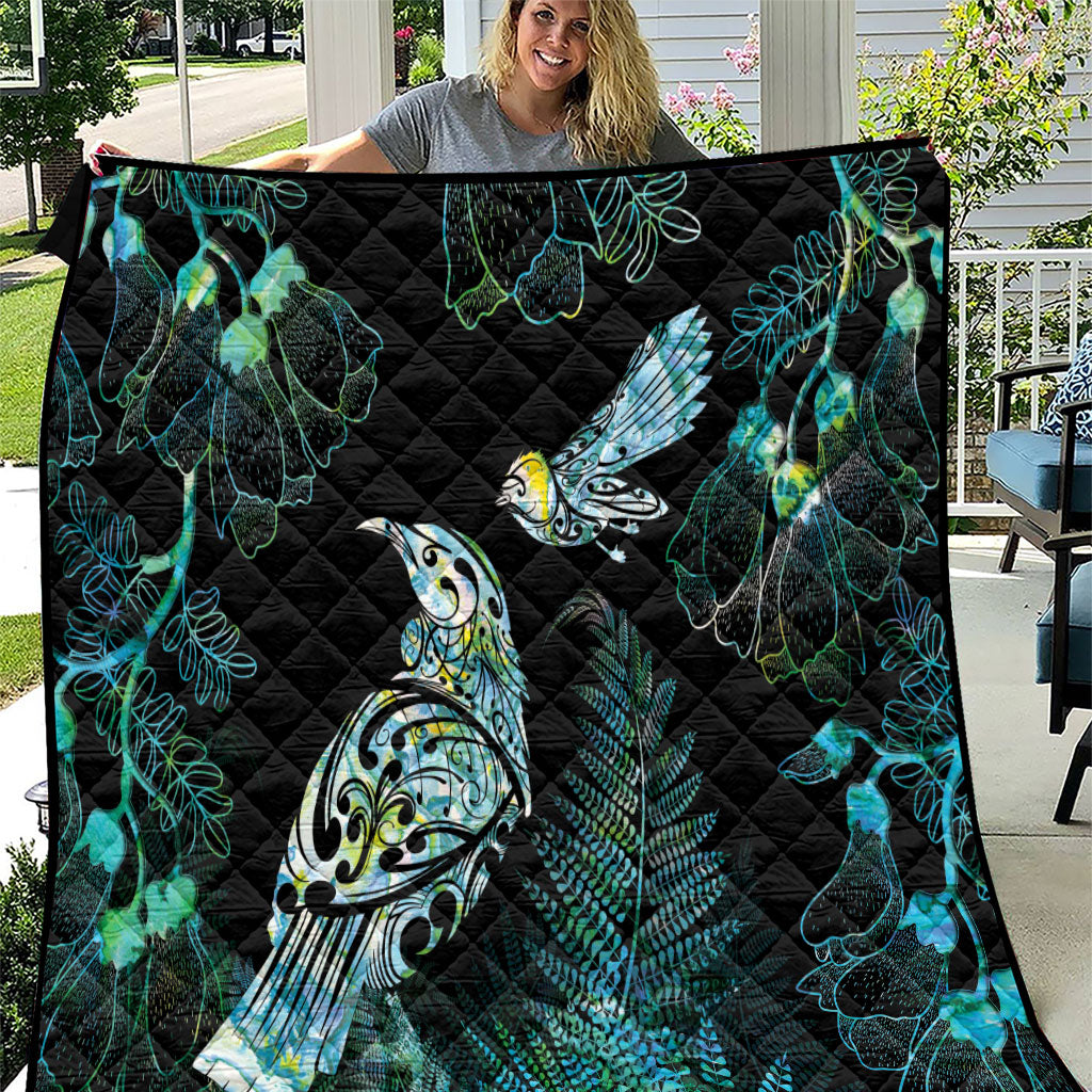 Aotearoa Maori Mahuru Quilt Spring Time - Paua Shell Green