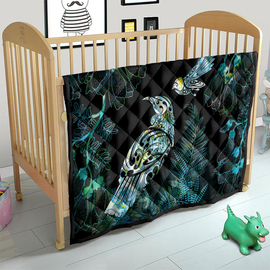 Aotearoa Maori Mahuru Quilt Spring Time - Paua Shell Green