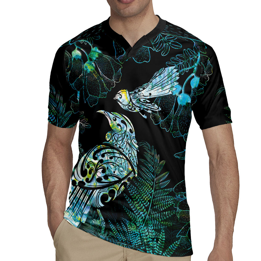 Aotearoa Maori Mahuru Rugby Jersey Spring Time - Paua Shell Green