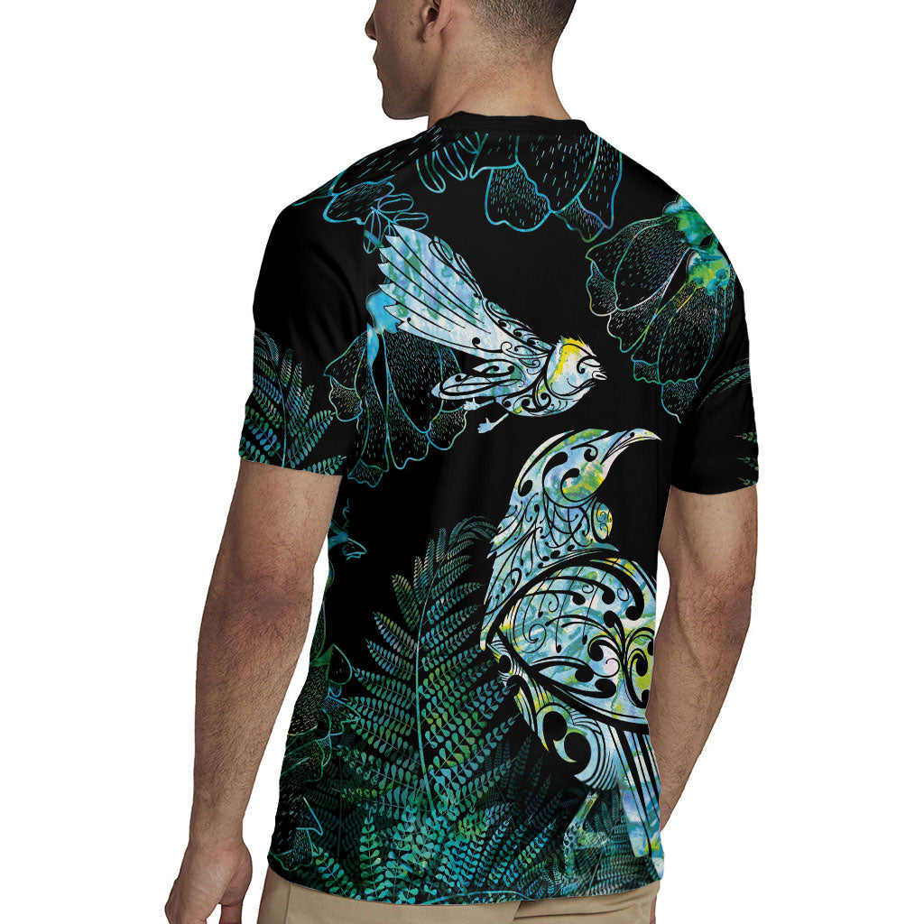 Aotearoa Maori Mahuru Rugby Jersey Spring Time - Paua Shell Green