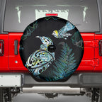 Aotearoa Maori Mahuru Spare Tire Cover Spring Time - Paua Shell Green