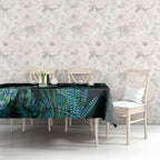 Aotearoa Maori Mahuru Tablecloth Spring Time - Paua Shell Green