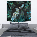 Aotearoa Maori Mahuru Tapestry Spring Time - Paua Shell Green
