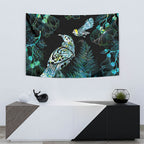 Aotearoa Maori Mahuru Tapestry Spring Time - Paua Shell Green