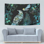 Aotearoa Maori Mahuru Tapestry Spring Time - Paua Shell Green