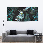 Aotearoa Maori Mahuru Tapestry Spring Time - Paua Shell Green
