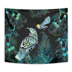 Aotearoa Maori Mahuru Tapestry Spring Time - Paua Shell Green