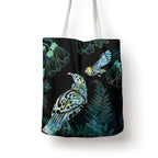 Aotearoa Maori Mahuru Tote Bag Spring Time - Paua Shell Green