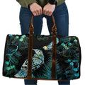 Aotearoa Maori Mahuru Travel Bag Spring Time - Paua Shell Green