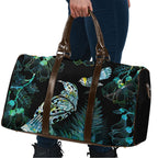Aotearoa Maori Mahuru Travel Bag Spring Time - Paua Shell Green