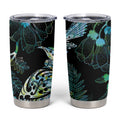 Aotearoa Maori Mahuru Tumbler Cup Spring Time - Paua Shell Green