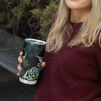 Aotearoa Maori Mahuru Tumbler Cup Spring Time - Paua Shell Green