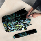 Aotearoa Maori Mahuru Umbrella Spring Time - Paua Shell Green