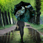 Aotearoa Maori Mahuru Umbrella Spring Time - Paua Shell Green