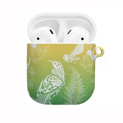 Aotearoa Maori Mahuru Tui With Pikawakawa AirPods Case Spring Time
