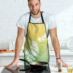 Aotearoa Maori Mahuru Tui With Pikawakawa Apron Spring Time