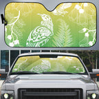 Aotearoa Maori Mahuru Tui With Pikawakawa Auto Sun Shade Spring Time