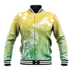 Aotearoa Maori Mahuru Tui With Pikawakawa Baseball Jacket Spring Time