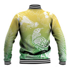 Aotearoa Maori Mahuru Tui With Pikawakawa Baseball Jacket Spring Time