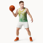 Aotearoa Maori Mahuru Tui With Pikawakawa Basketball Jersey Spring Time