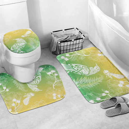 Aotearoa Maori Mahuru Tui With Pikawakawa Bathroom Set Spring Time