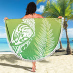Aotearoa Maori Mahuru Tui With Pikawakawa Beach Blanket Spring Time