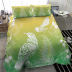 Aotearoa Maori Mahuru Tui With Pikawakawa Bedding Set Spring Time
