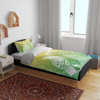 Aotearoa Maori Mahuru Tui With Pikawakawa Bedding Set Spring Time