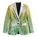 Aotearoa Maori Mahuru Tui With Pikawakawa Blazer Spring Time