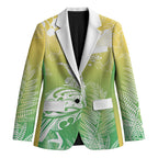 Aotearoa Maori Mahuru Tui With Pikawakawa Blazer Spring Time
