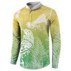 Aotearoa Maori Mahuru Tui With Pikawakawa Button Sweatshirt Spring Time