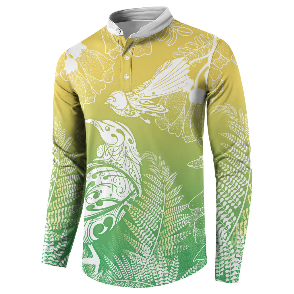 Aotearoa Maori Mahuru Tui With Pikawakawa Button Sweatshirt Spring Time