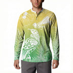 Aotearoa Maori Mahuru Tui With Pikawakawa Button Sweatshirt Spring Time