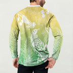 Aotearoa Maori Mahuru Tui With Pikawakawa Button Sweatshirt Spring Time
