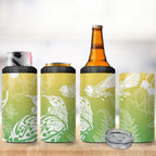 Aotearoa Maori Mahuru Tui With Pikawakawa 4 in 1 Can Cooler Tumbler Spring Time