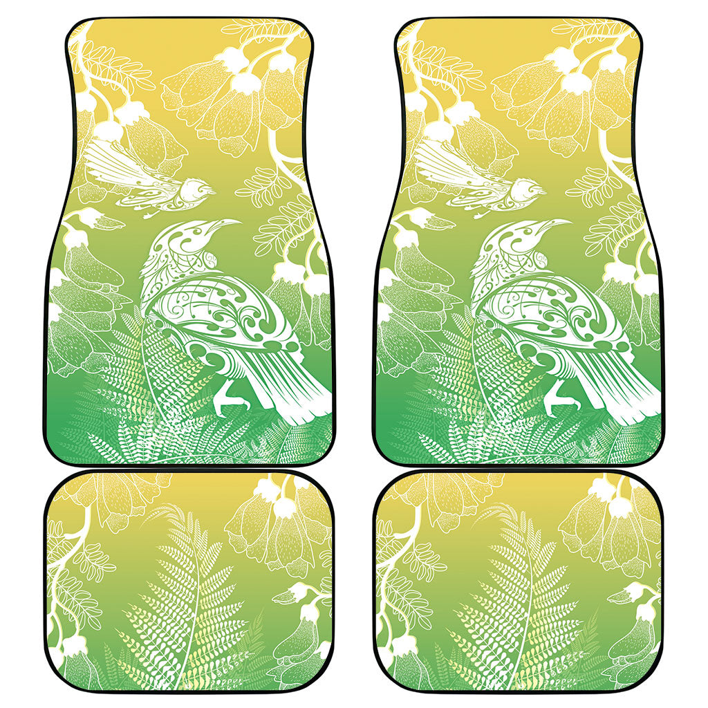 Aotearoa Maori Mahuru Tui With Pikawakawa Car Mats Spring Time