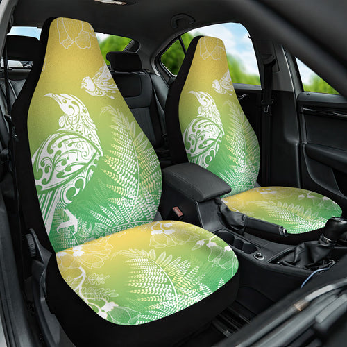 Aotearoa Maori Mahuru Tui With Pikawakawa Car Seat Cover Spring Time