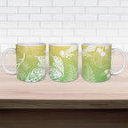 Aotearoa Maori Mahuru Tui With Pikawakawa Ceramic Mug Spring Time
