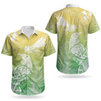 Aotearoa Maori Mahuru Tui With Pikawakawa Couples Matching Short Sleeve Bodycon Dress and Hawaiian Shirt Spring Time