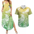 Aotearoa Maori Mahuru Tui With Pikawakawa Couples Matching Summer Maxi Dress and Hawaiian Shirt Spring Time