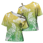 Aotearoa Maori Mahuru Tui With Pikawakawa Cross Shoulder Shirt Spring Time